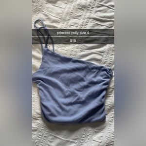 Size 4 princess polly one shoulder tank. it’s double lined so is not see through
